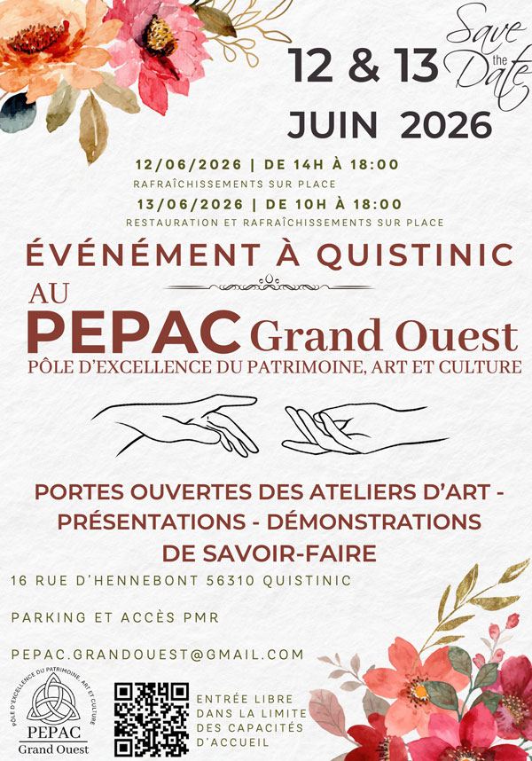 Événement PEPAC Grand Ouest - 12 et 13 juin 2026 à Quistinic